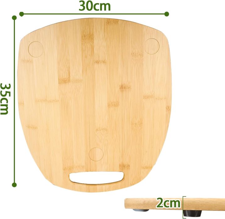 Deska pod Robota Kuchennego Thermomixa TM6 TM5 Bambusowa Ślizgowa