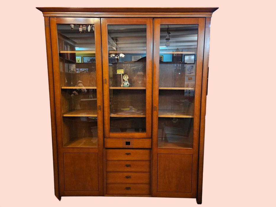 Excelente móvel / estante - Em madeira maciça para sala ou escritór