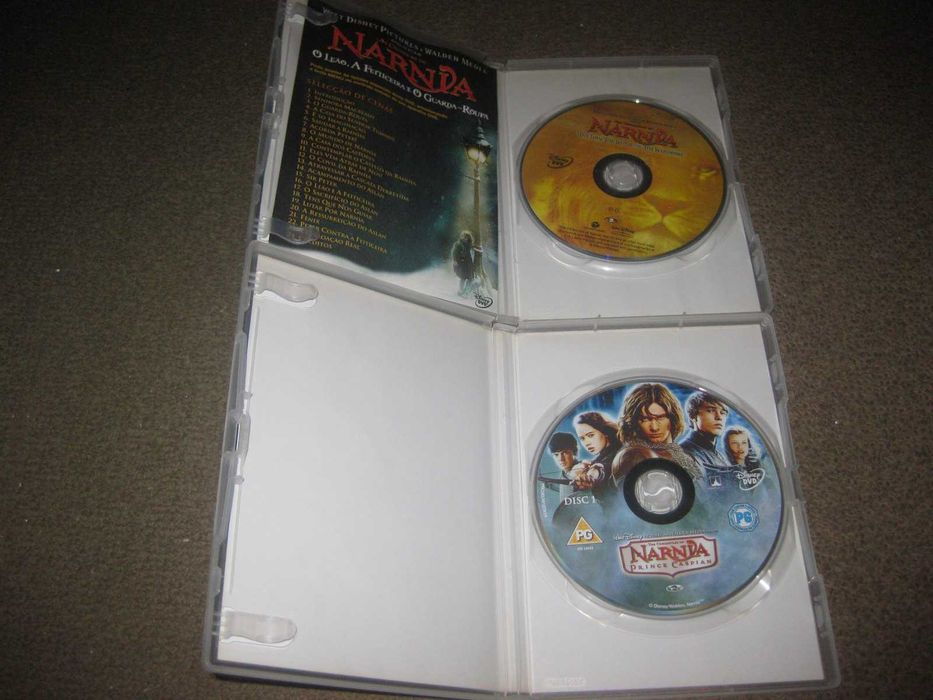 2 Filmes em DVD da Saga "Nárnia"