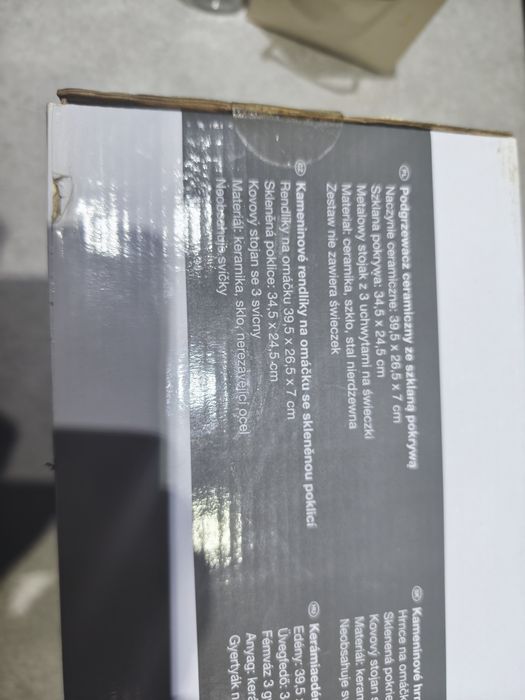 Podgrzewacz ceramiczny ze szklaną pokrywą