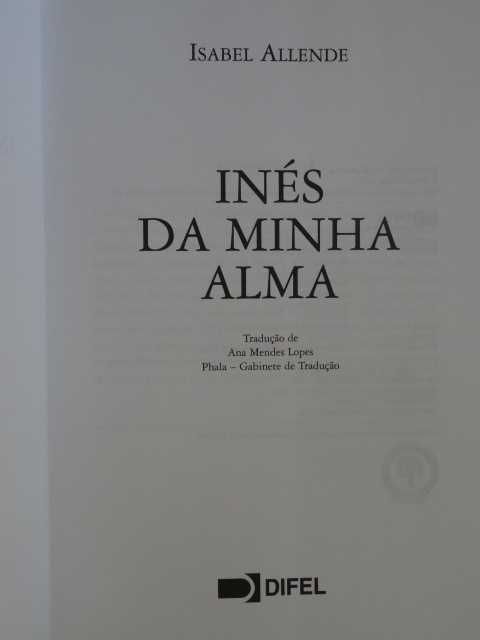 Inés da Minha Alma de Isabel Allende