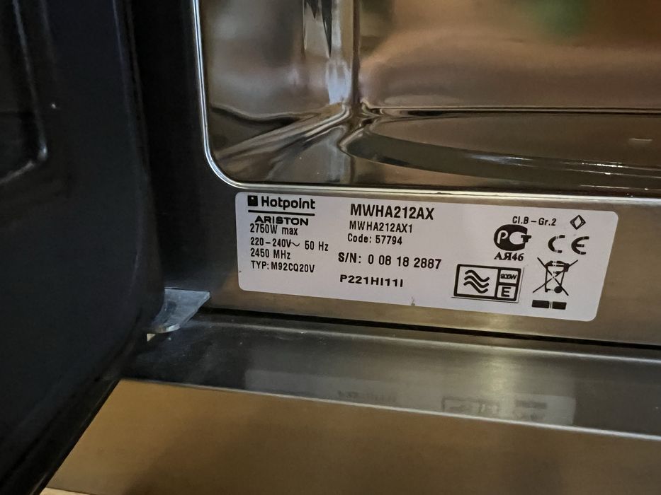 Microondas Hotpoint Encastre para peças/reparacao
