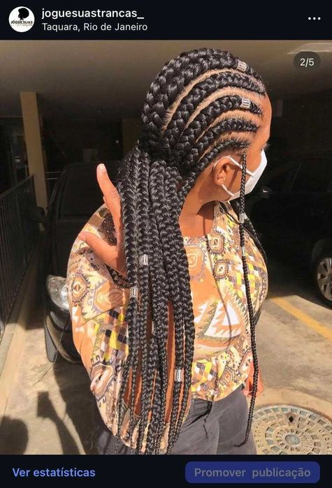 Tranças africanas, nagô, box braids