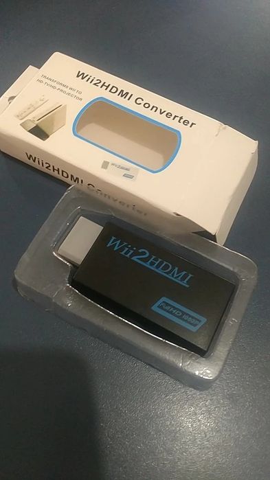 Conversor Wii HDMI em preto | SELADO