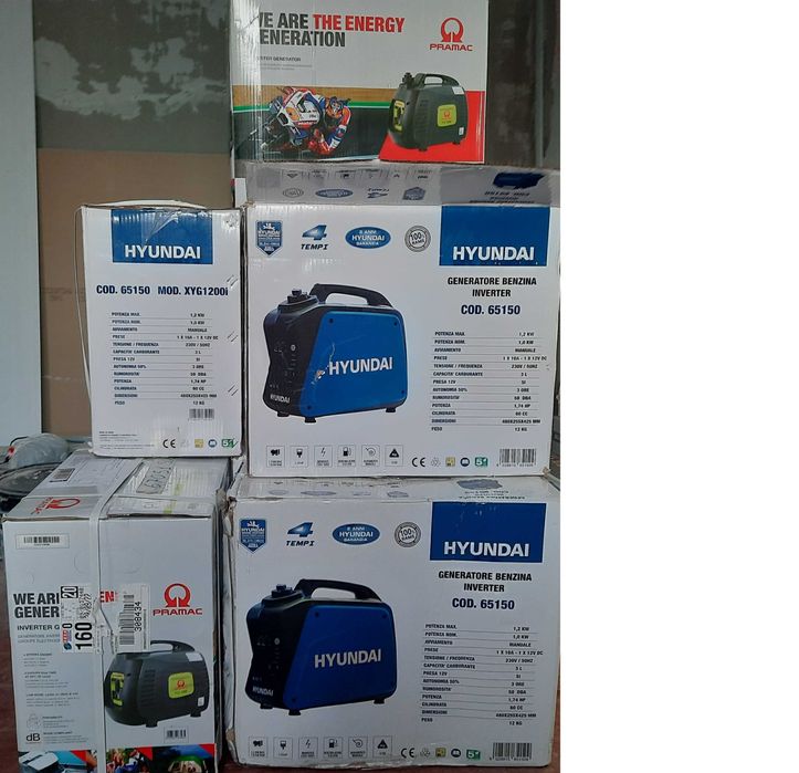 Генератор ІНВЕРТОРНИЙ / Hyundai H65150/ 1.2 КВТ / 230В/50Гц. / ITALY