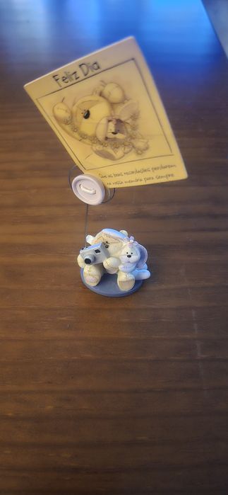 Bonecos porta retrato Fizzy Moon de resina