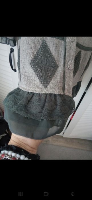 Sukienka dzianinowa Cream