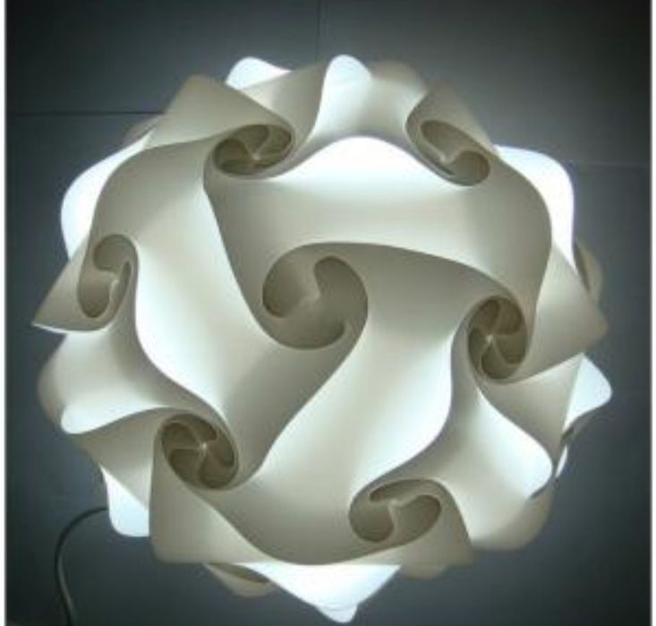 Kinkiet Ikea składana lampa kula biała +srebro chrom