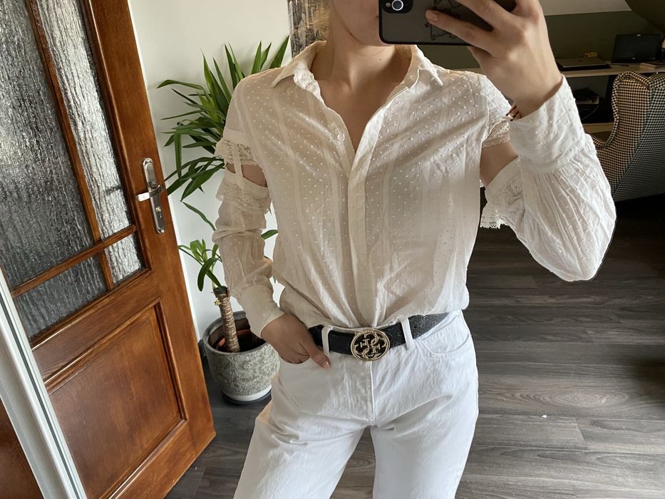 Biała koszula Lost Ink Zalando rozmiar S/M