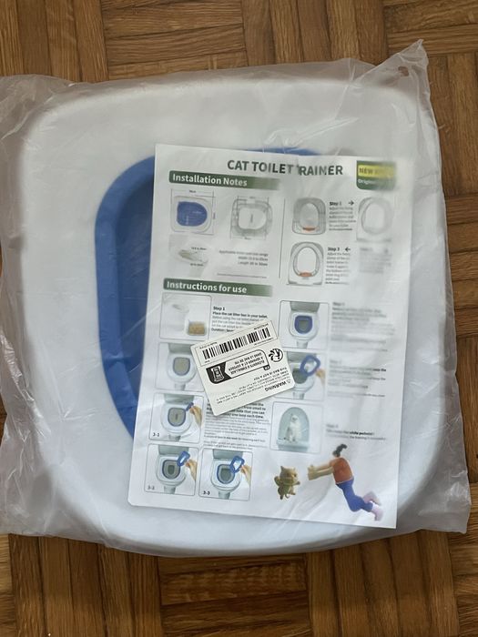 Aparelho para adaptação de gatos à sanita, novo