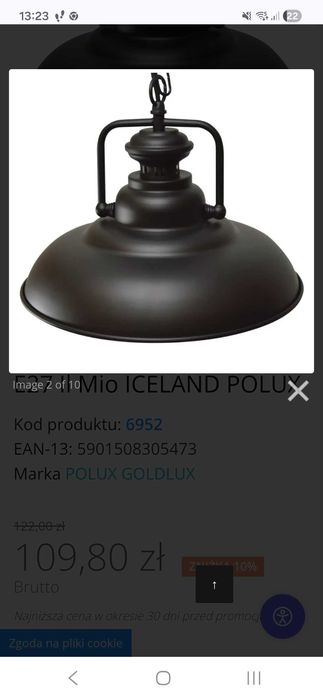 Lampa do kuchni/ jadalni