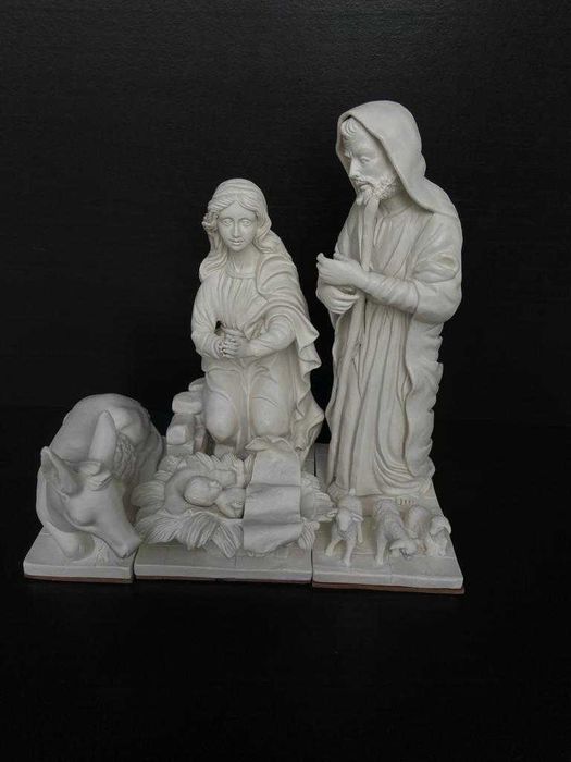 presépio Branco em porcelana'