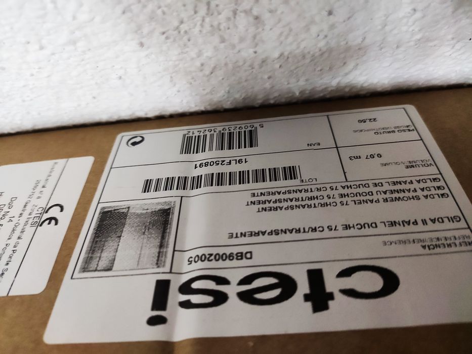 Cabine e Base de duche CTESI Novos 75x90 cm