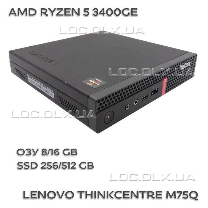 Lenovo ThinkCentre M75Q RYZEN 5 PRO 3400GE 8/256GB HDMI DP WiFi (8731)