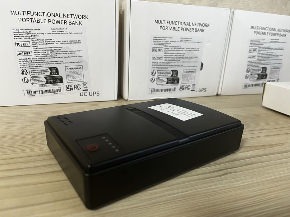 ДБЖ Безперебійники для роутера UPS 12000 mAh (4x3000 mAh)