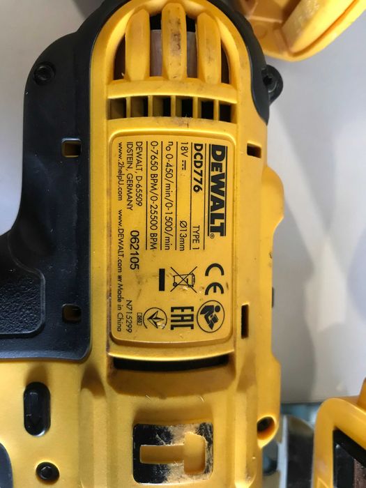 Шуруповерт Dewalt dcd776 тушка оригінал