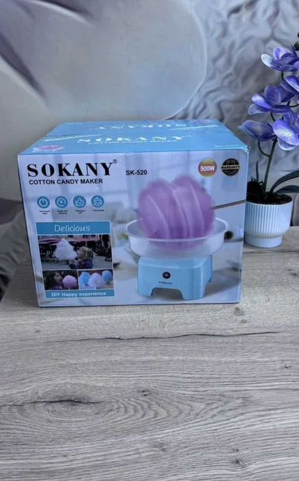 Апарат для цукрової вати машинка для цукрової вати 500w зелена