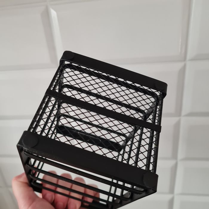 Pojemnik ociekacz na sztućce przybory kuchenne loft czarny mat Nowy