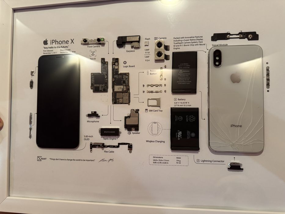 Iphone X у розібраному вигляді