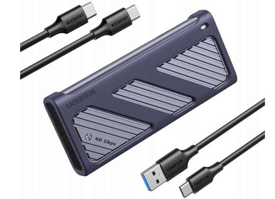 Obudowa dysku 40 Gbps M2 SSD, NVMe Adapter obudowy USB C 4.0 UGREEN