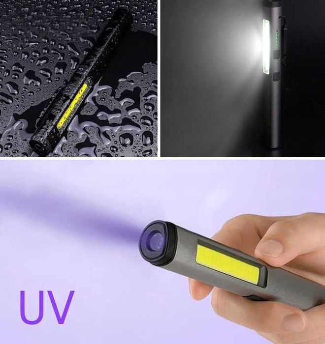 Latarka warsztatowa laser LED aku  400LM