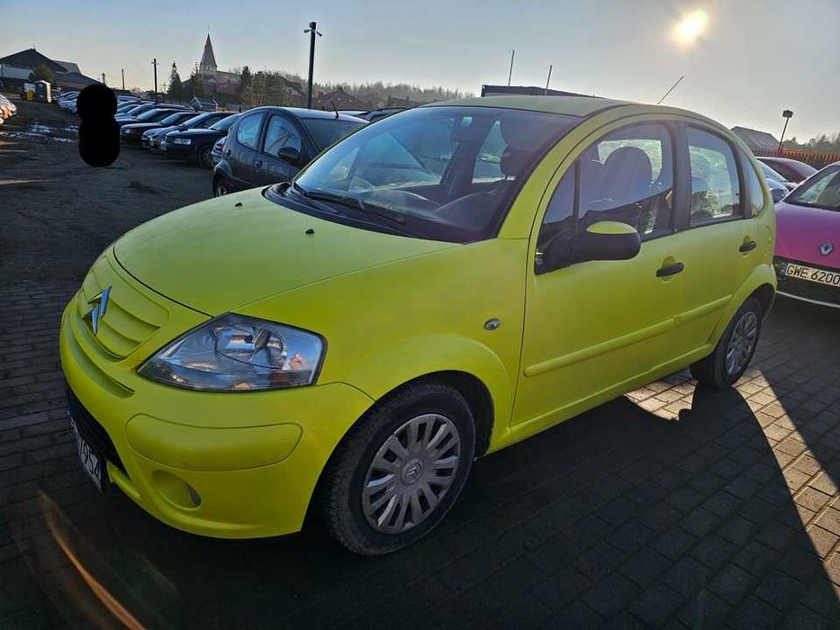 Citroen C3/2008r/cytrynka/1.1benzyna/60km/raptor/klima/limonka/żółty
