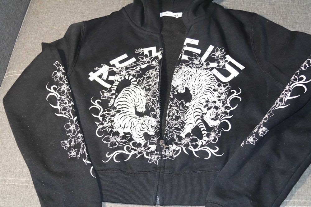 Кофта на блискавці з крутим прінтом, TERRANOVA, XS