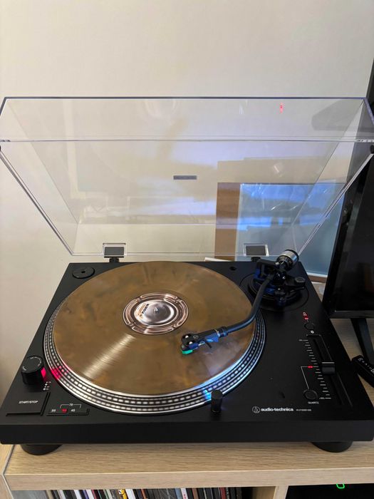 Mega Lote 170 Vinis (Lista PDF) + Gira-discos Audio-Technica + Colunas Edifier