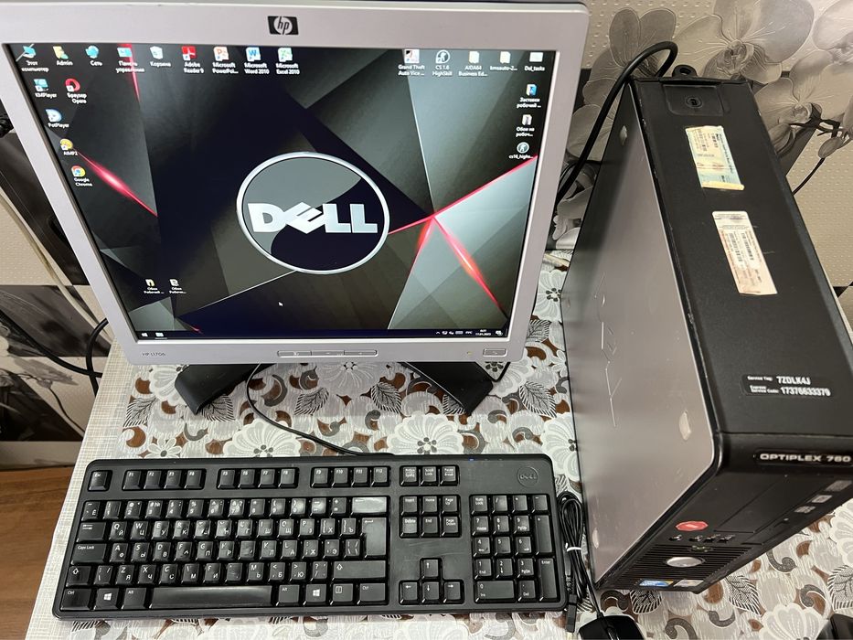 Компьютер Dell + ЖК-монитор 17 дюймов HP L1706
