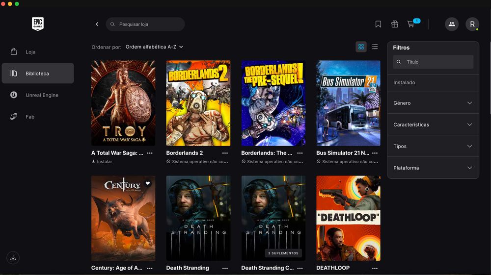 vendo conta da epic games