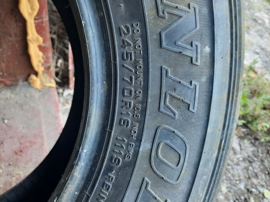 Продам резину 245/70  R16 DUNLUP AT 20 GRANDTREK