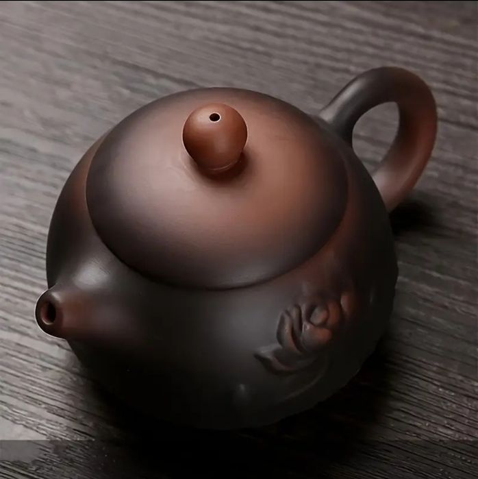 Глиняний чайник Сі Ши «Лотос» 300 мл для чайної церемонії, глиняный