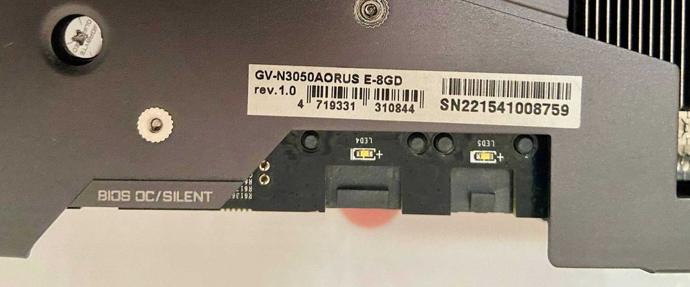 RTX 3050 GIGABYTE Aorus ELITE  Видеокарта ртх