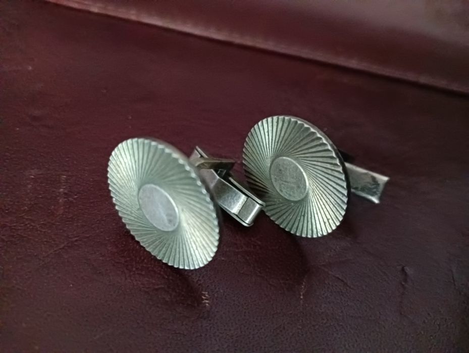 Stare PRL kolekcjonerskie Warmet srebrne spinki 13 G srebro 925 antyk