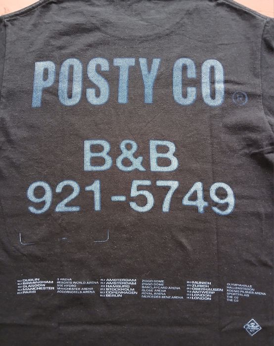 Футболка тур мерч rap grunge hardcore Post Malone