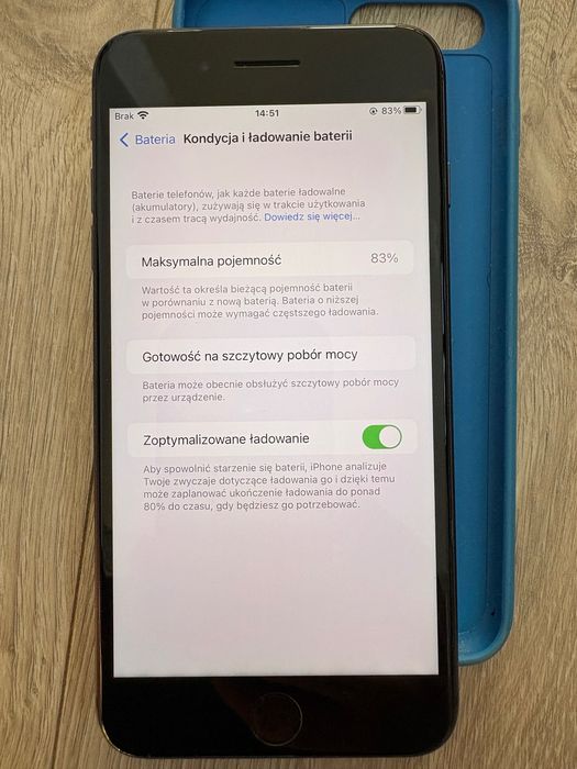 Iphone 8 plus 64GB czarny stan bardzo dobry