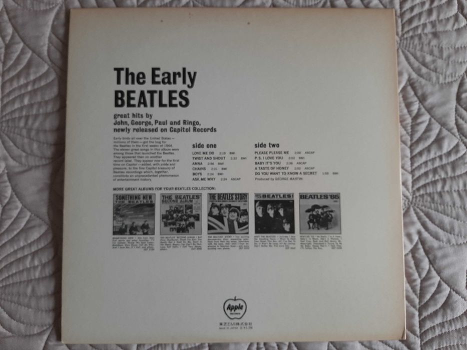 The Beatles - The Early Beatles - Japão - Vinil LP
