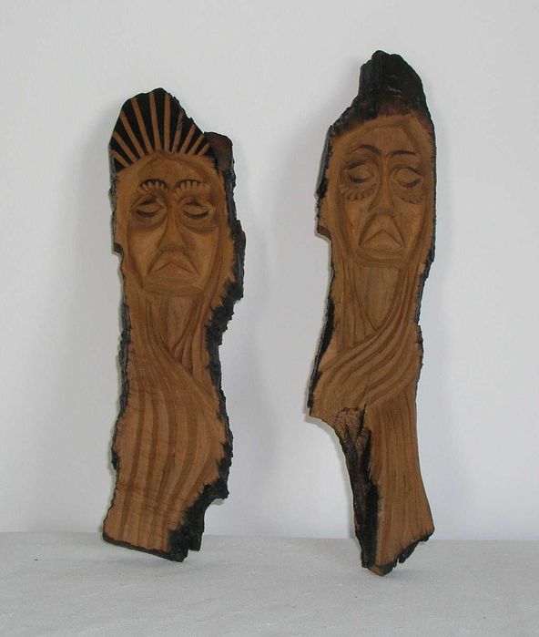 Figurki drewniane Madonny