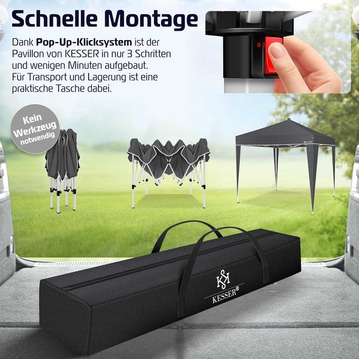 Nowy pawilon ogrodowy / altanka / namiot / 3x3m / LED / solar !8914!