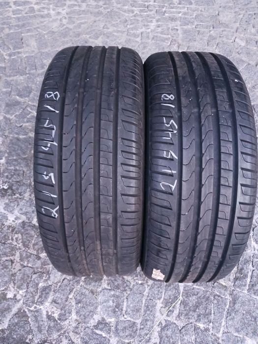 Vendo pneus semi-novos 215/45/18 Pirelli