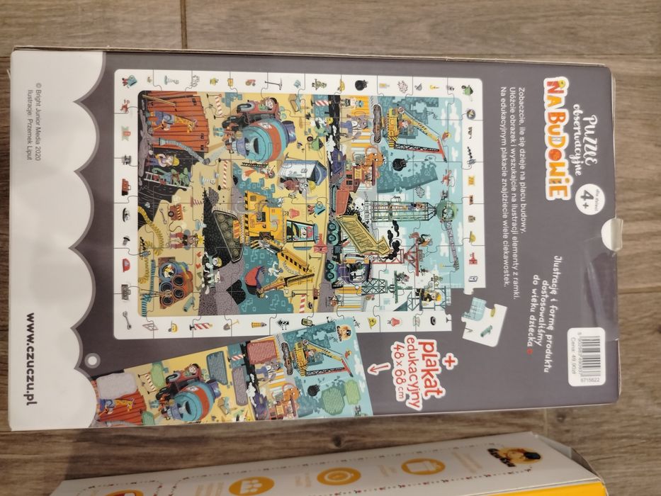 Puzzle obserwacyjne CzuCzu na budowie i las