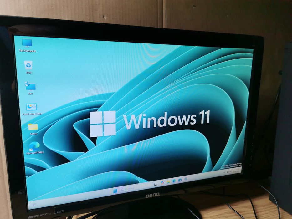 Komputer + monitor + klaw + mysz (Windows 11, 12 GB RAM, SSD 480GB)