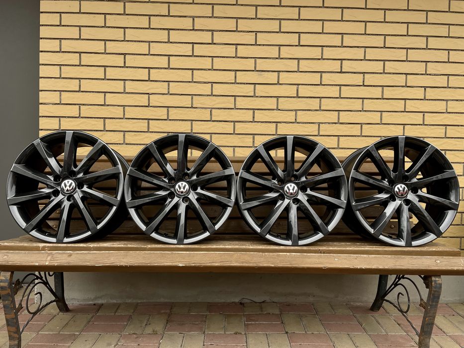 Диски Оригінал R18 5.112 ET44 Фольцваген Тігуан Пасат Гольф Ауді А4 ь