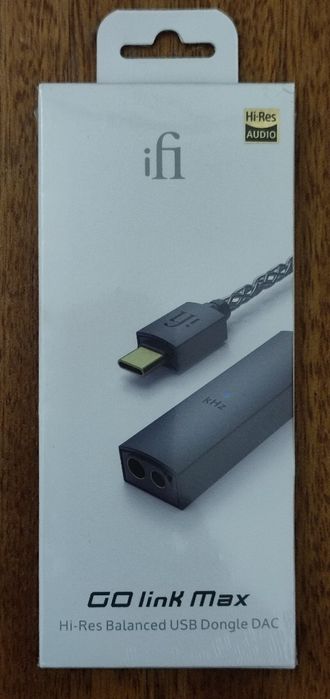 Micro Dac C/ Amp De Auscultadores Ifi Go Link Max  - Novo e Selado - Baixa de Preço