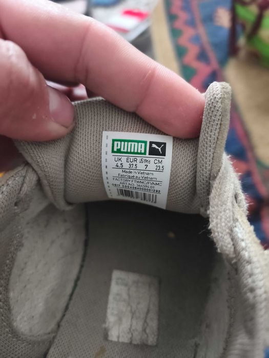 Sapatilhas Puma Suede Platform Bege Dourado ler descrição