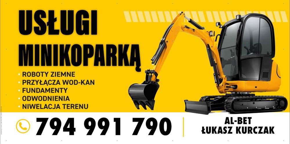 Uslugi minikoparką