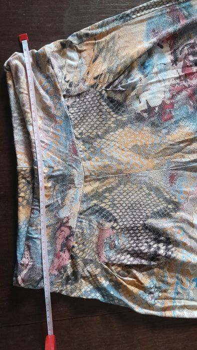 Calças Harém com 2 machos largos à frente e atrás