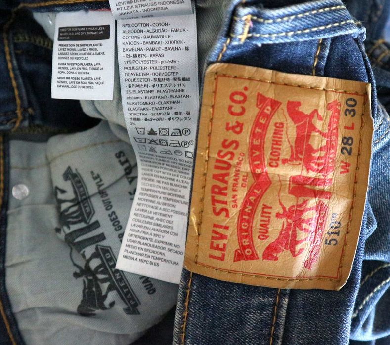 Levis 510 Skinny spodnie jeansy W28 L30 pas 2 x 38/40 cm