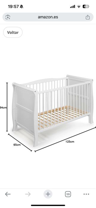 Vendo berço com colchao novo