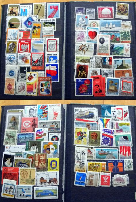 Klaser ze znaczkami, znaczki pocztowe A258